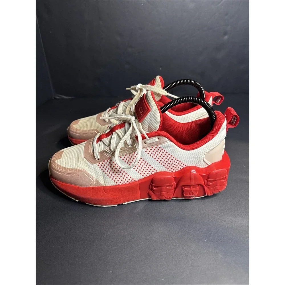 Adidas Star Wars Shoes Kids Size 4 1/2 Red/White IH4762